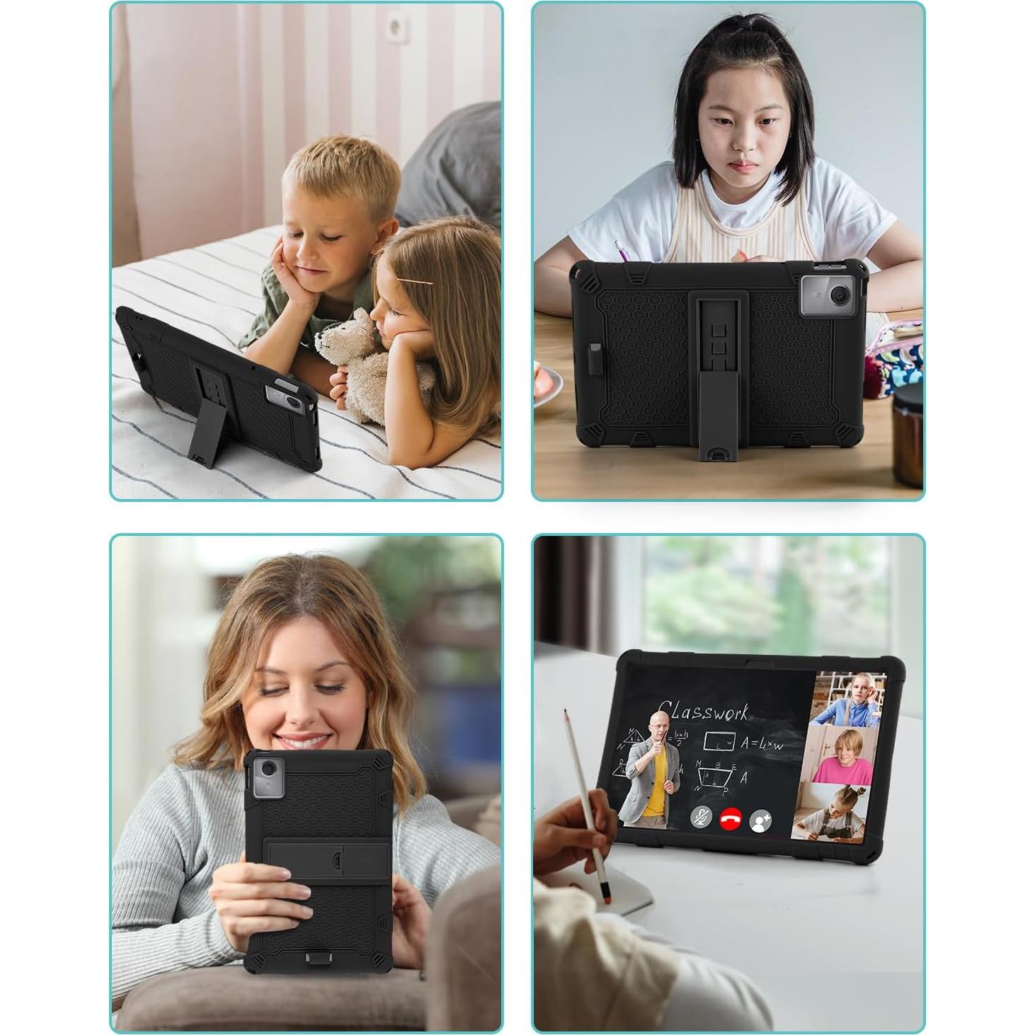 Funda de Silicona DETUOSI para Lenovo Tab M11 11" Negra