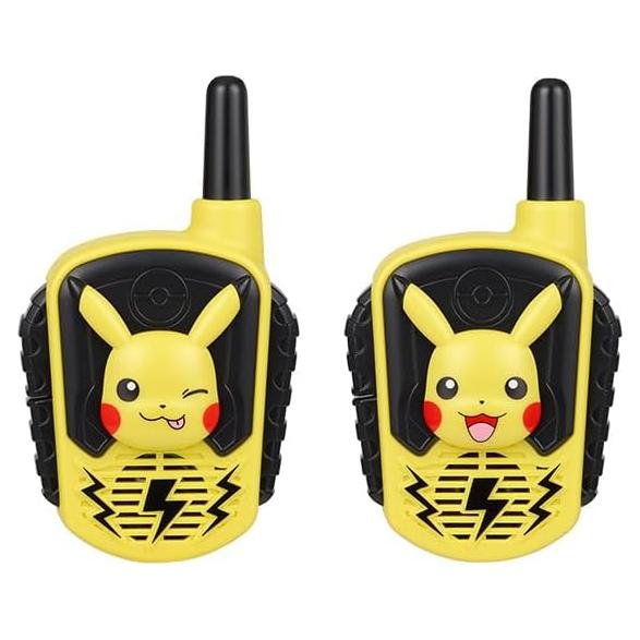 Walkie Talkies eKids Pokémon para Niños - Rango 152.4m
