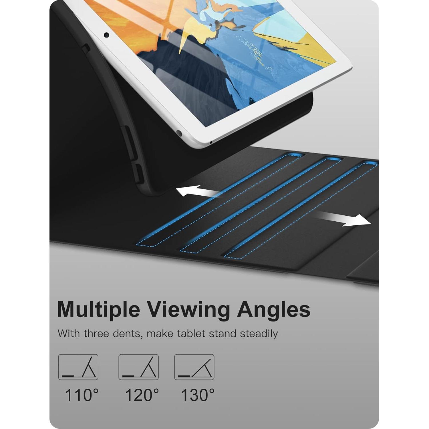 Funda de teclado Hamile para iPad 10.2" y 10.5" - Retroiluminada