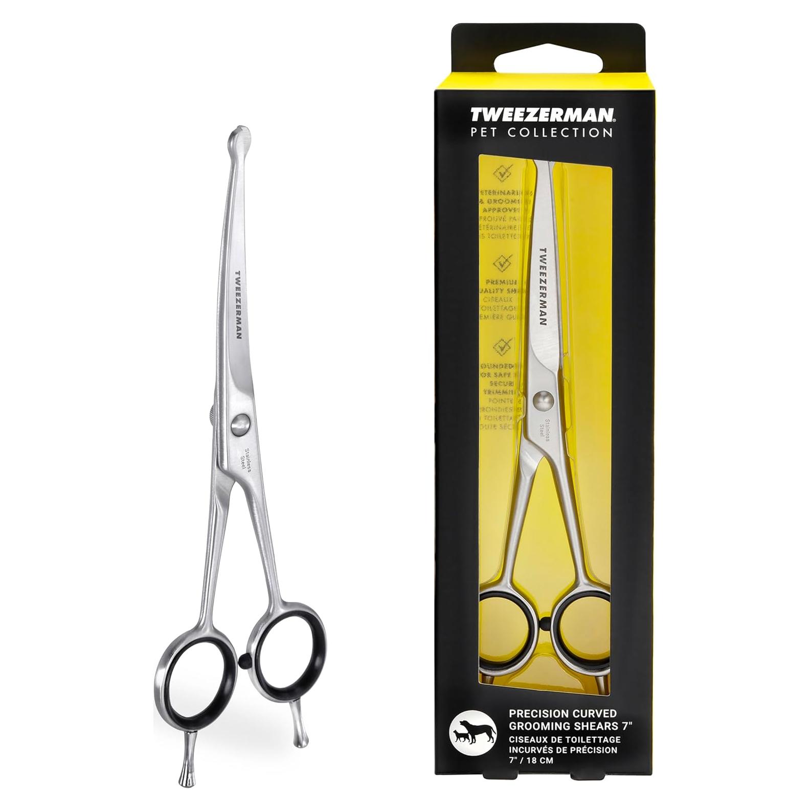 Tijeras de Aseo para Mascotas Tweezerman 18 cm Curvadas
