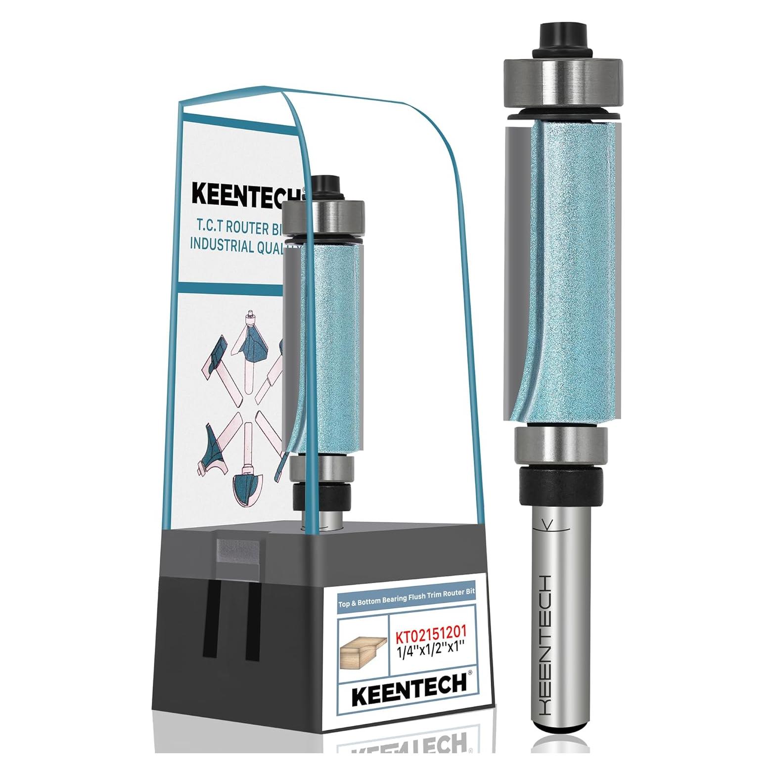 Broca de Router KEENTECH 1/2" Diámetro 1" Profundidad