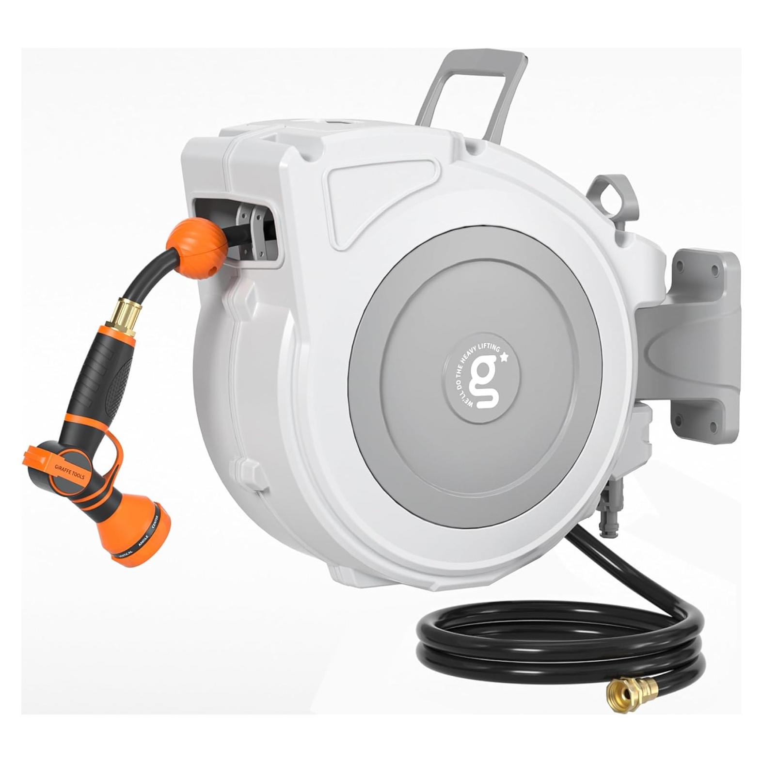 Carrete de Manguera Retráctil Giraffe Tools 1/2" x 20 m PVC