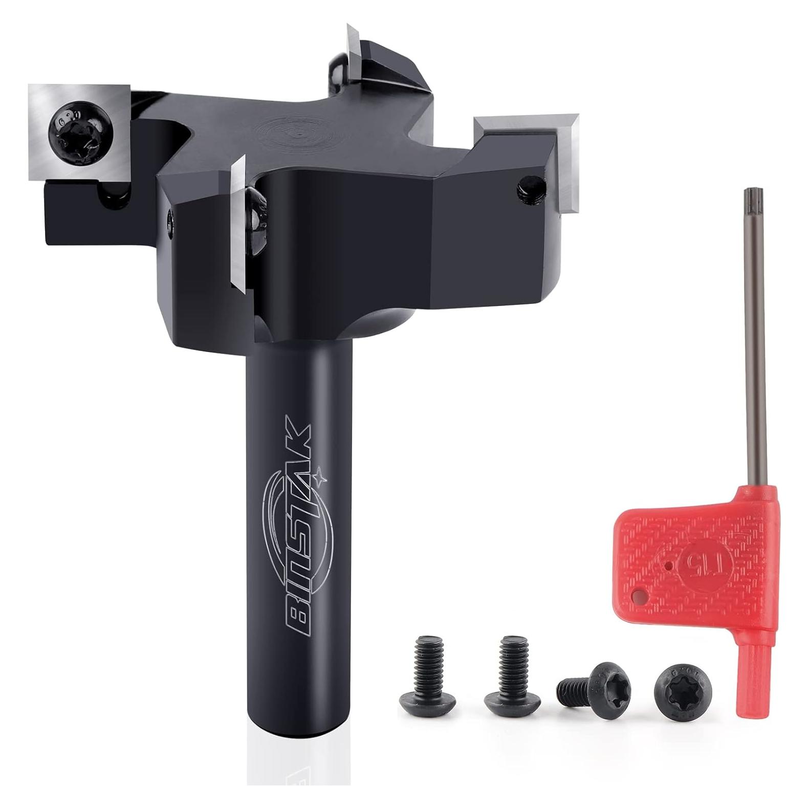 Fresa de Superficie BINSTAK 6,35 cm Carburo 4 Alas CNC