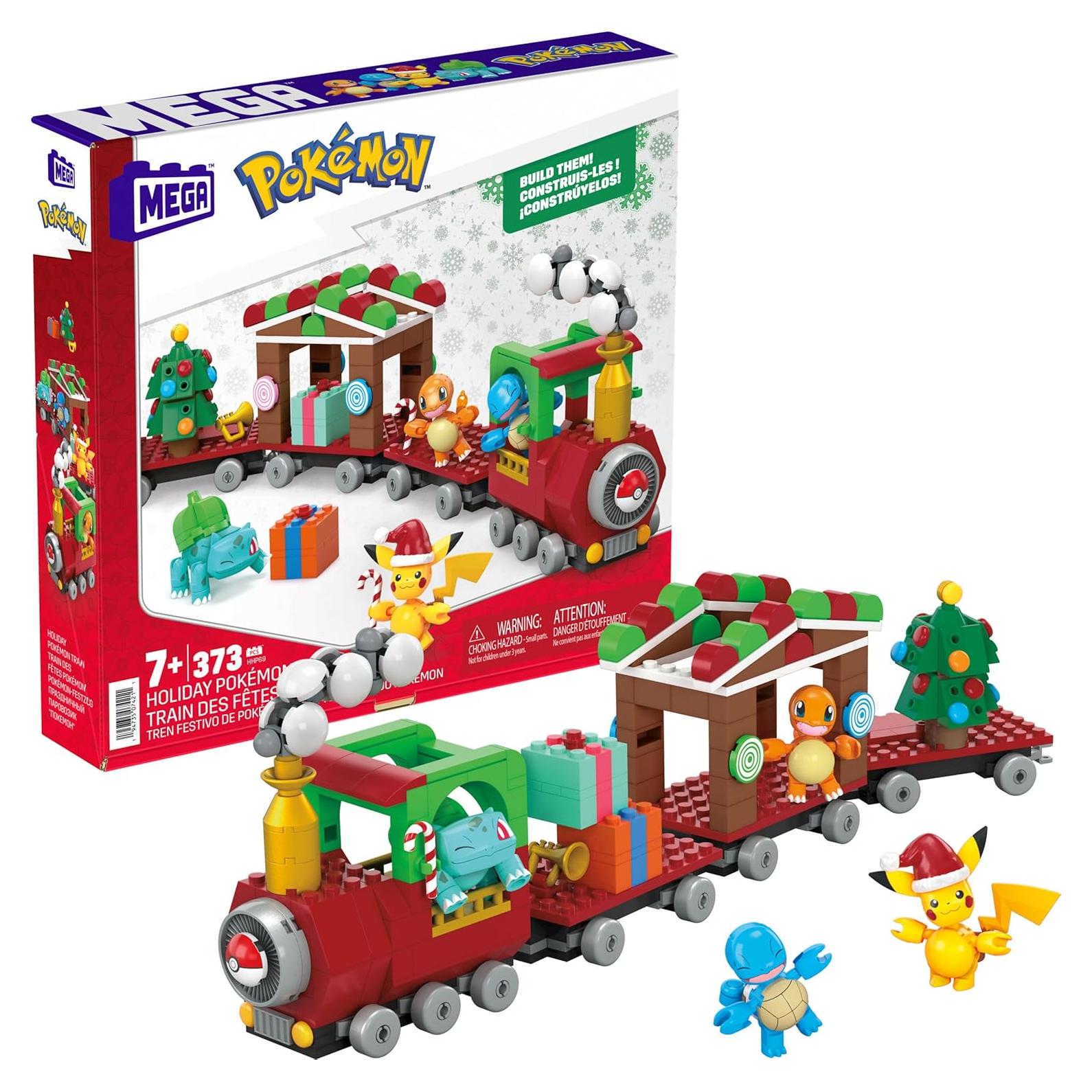 Set de Juguetes de Construcción MEGA Pokémon Tren Navideño