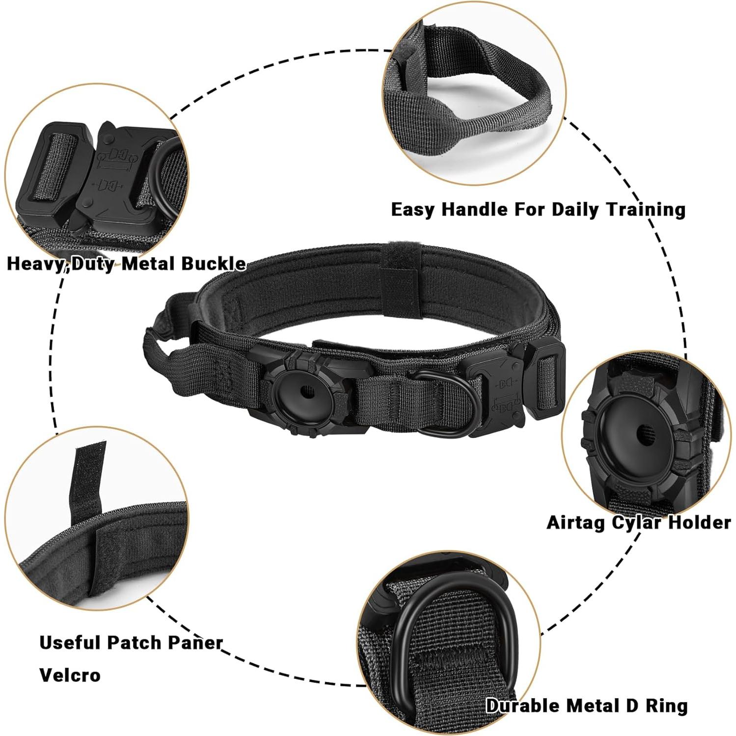 Collar GPS para Perros AGPETS Tactical Negro M Ajustable