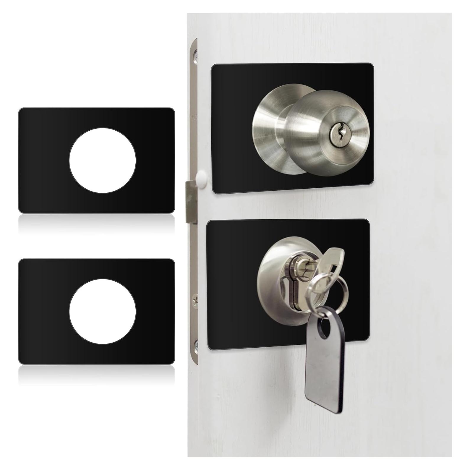 Placa de Refuerzo para Puerta LEIFIDE - Acero Inoxidable Negro