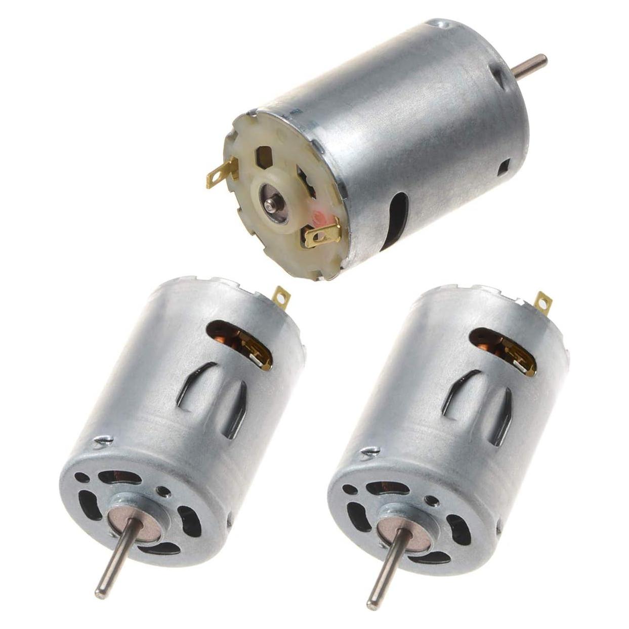 Motor Eléctrico Mini DC YXQ 12V 6000RPM 3 Piezas para Juguetes