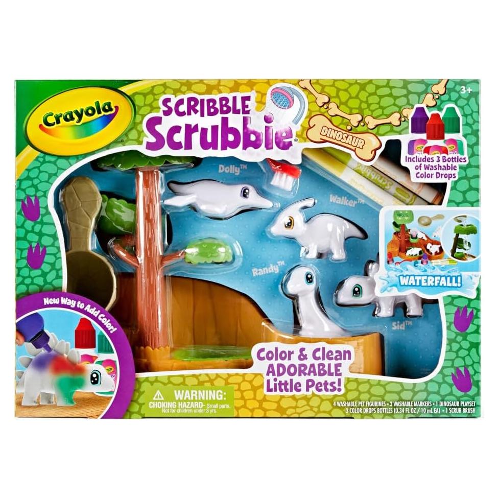 Crayola Scribble Scrubbie Dinosaurios Deslizadero 4 Figuras