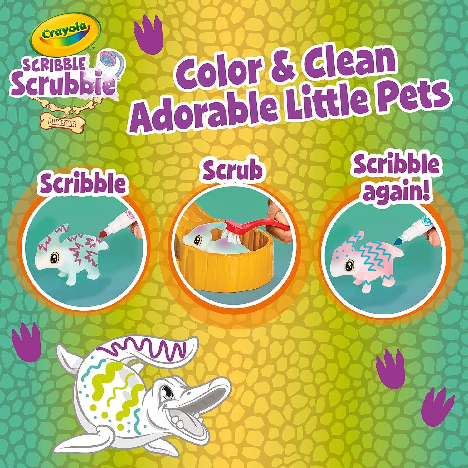 Crayola Scribble Scrubbie Dinosaurios Deslizadero 4 Figuras