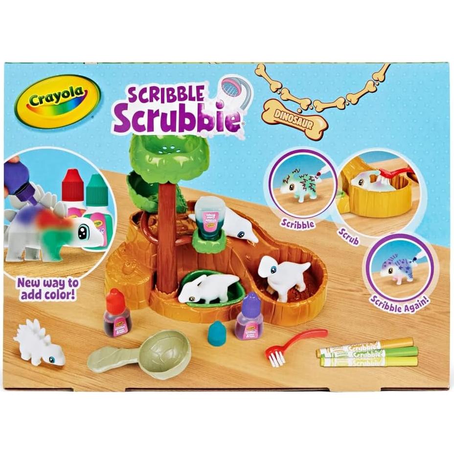 Crayola Scribble Scrubbie Dinosaurios Deslizadero 4 Figuras