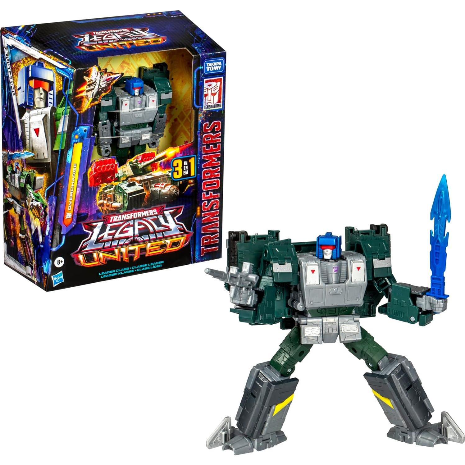 Transformers Legacy Overcharge Hasbro figura 19 cm 3 en 1