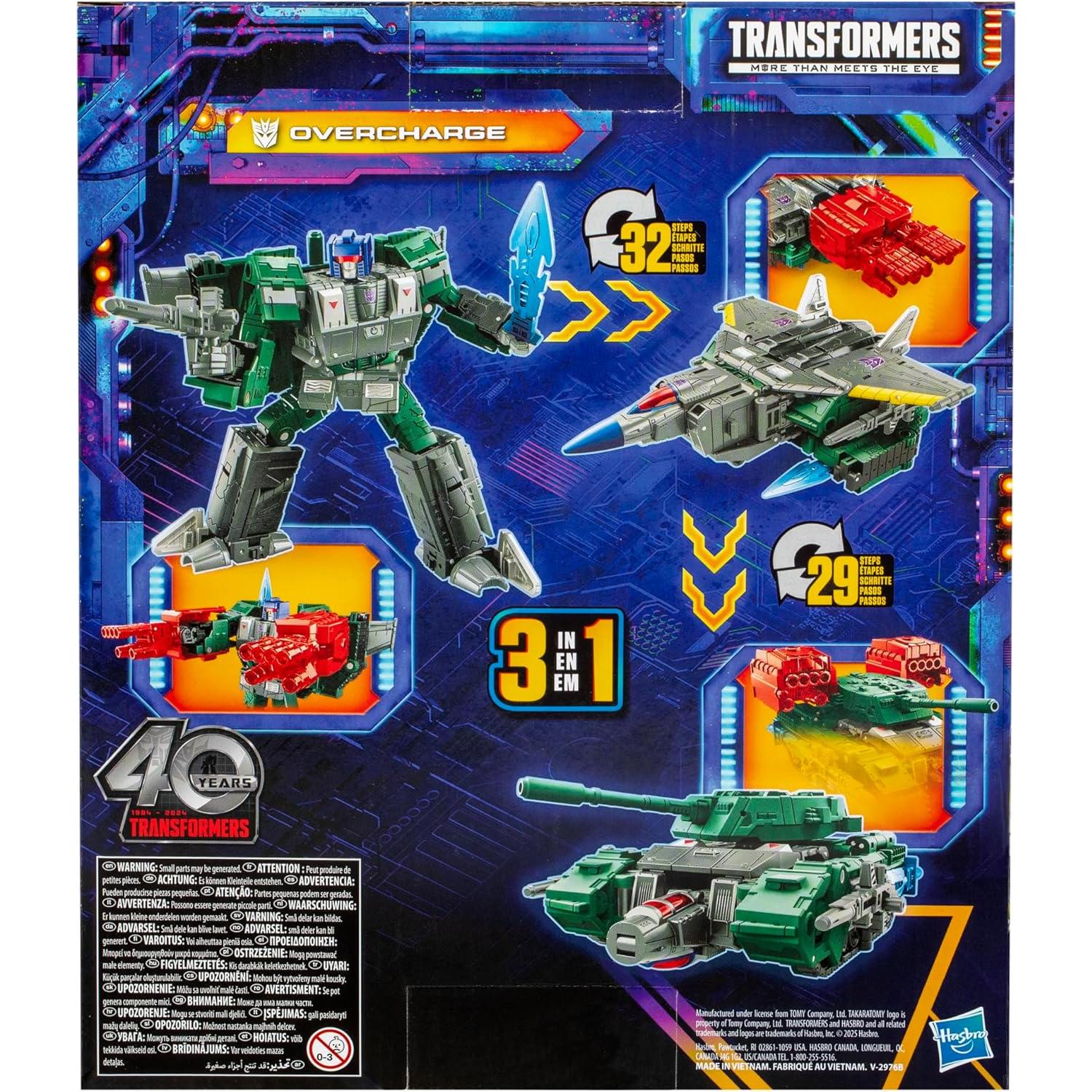Transformers Legacy Overcharge Hasbro figura 19 cm 3 en 1