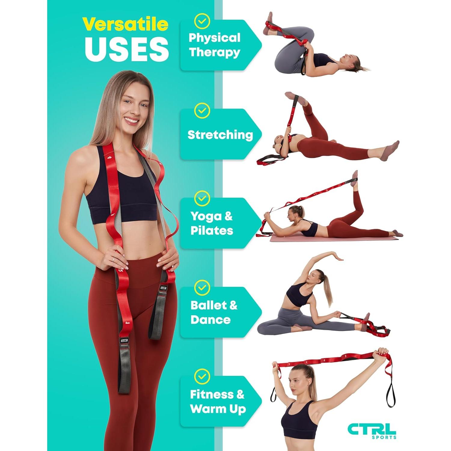 Correa de Estiramiento CTRL Sports 10 Asas 198 cm Nylon