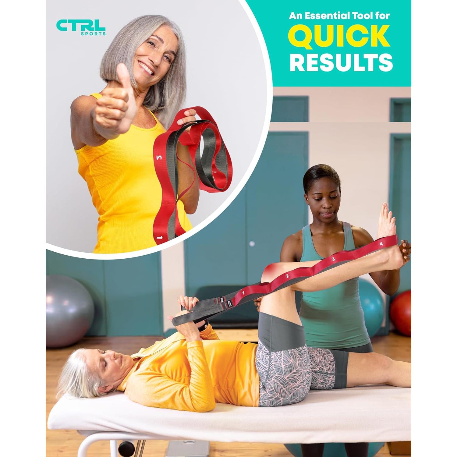 Correa de Estiramiento CTRL Sports 10 Asas 198 cm Nylon
