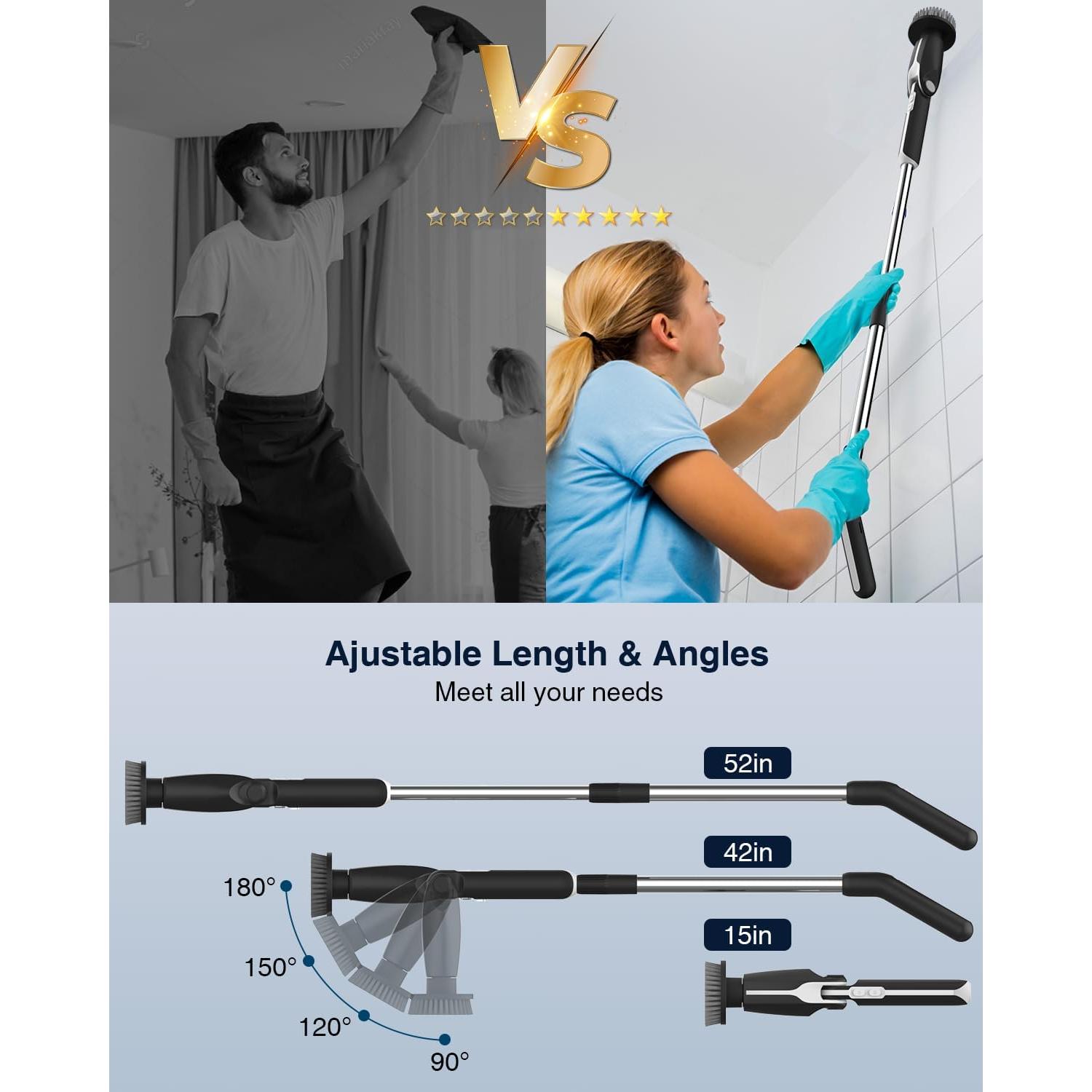 Cepillo Eléctrico Giratorio Leebein YMG-820 con Control Remoto