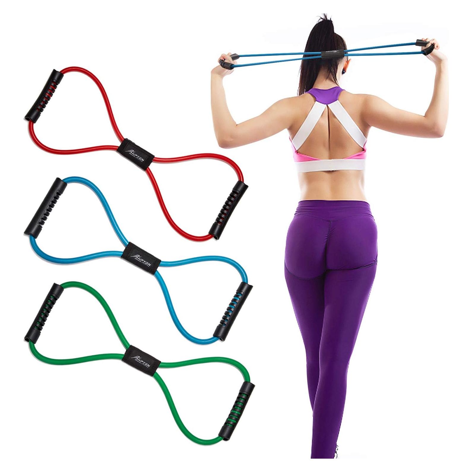 Bandas de Resistencia HPYGN Cuerda Elástica 8 para Fitness