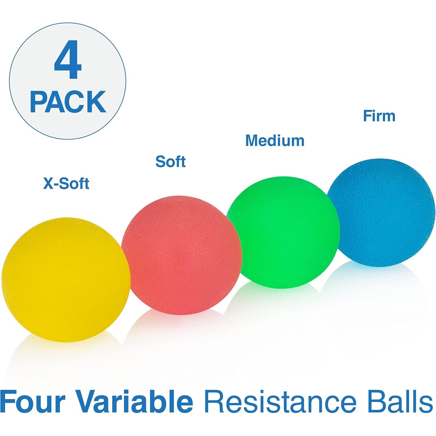 Pelotas de Ejercicio FlintRehab - Set de 4 para Manos