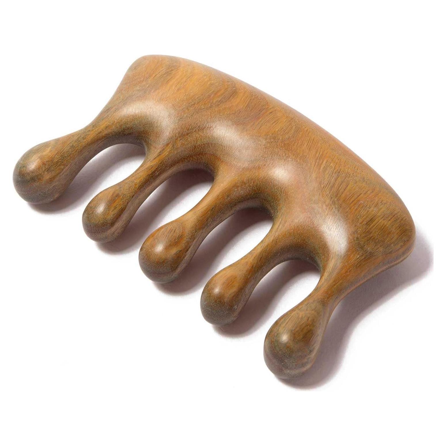 Peine de Masaje de Madera Moreinday para Crecimiento Cabello