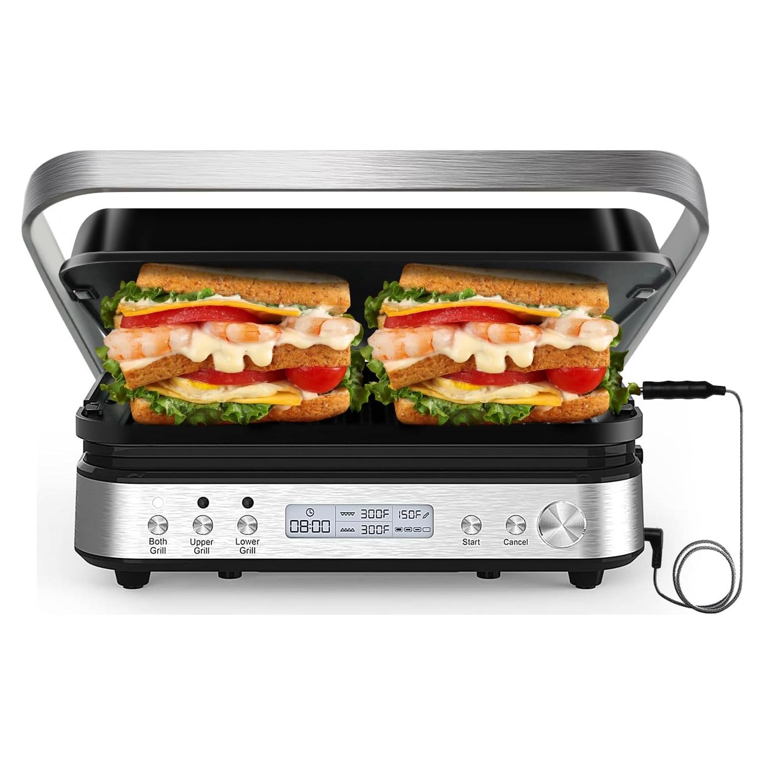 Parrilla y Plancha de Contacto CATTLEMAN CUISINE 1600W