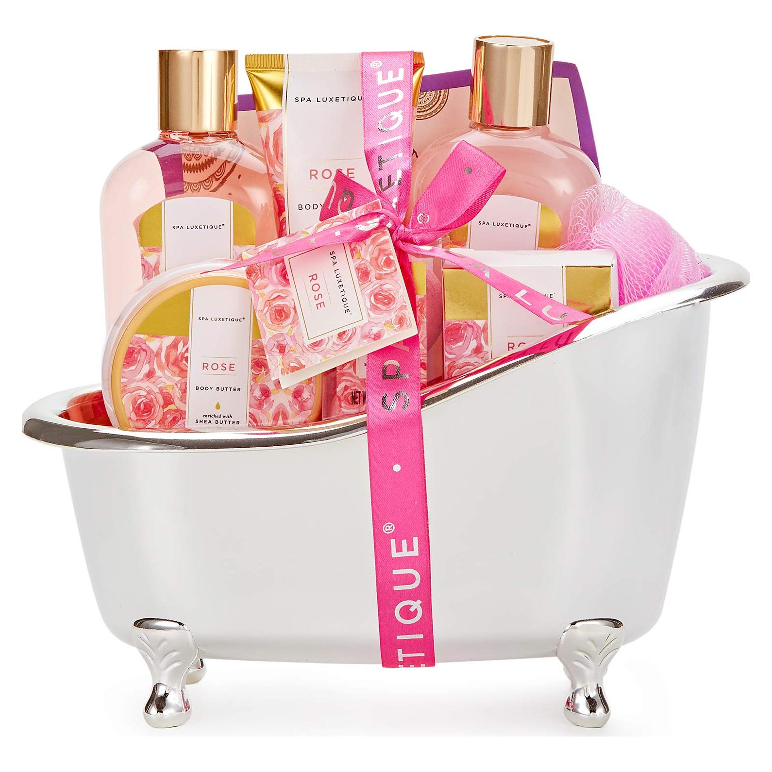 Set de Regalo Spa Luxetique Rosa 8 Piezas Hidratantes