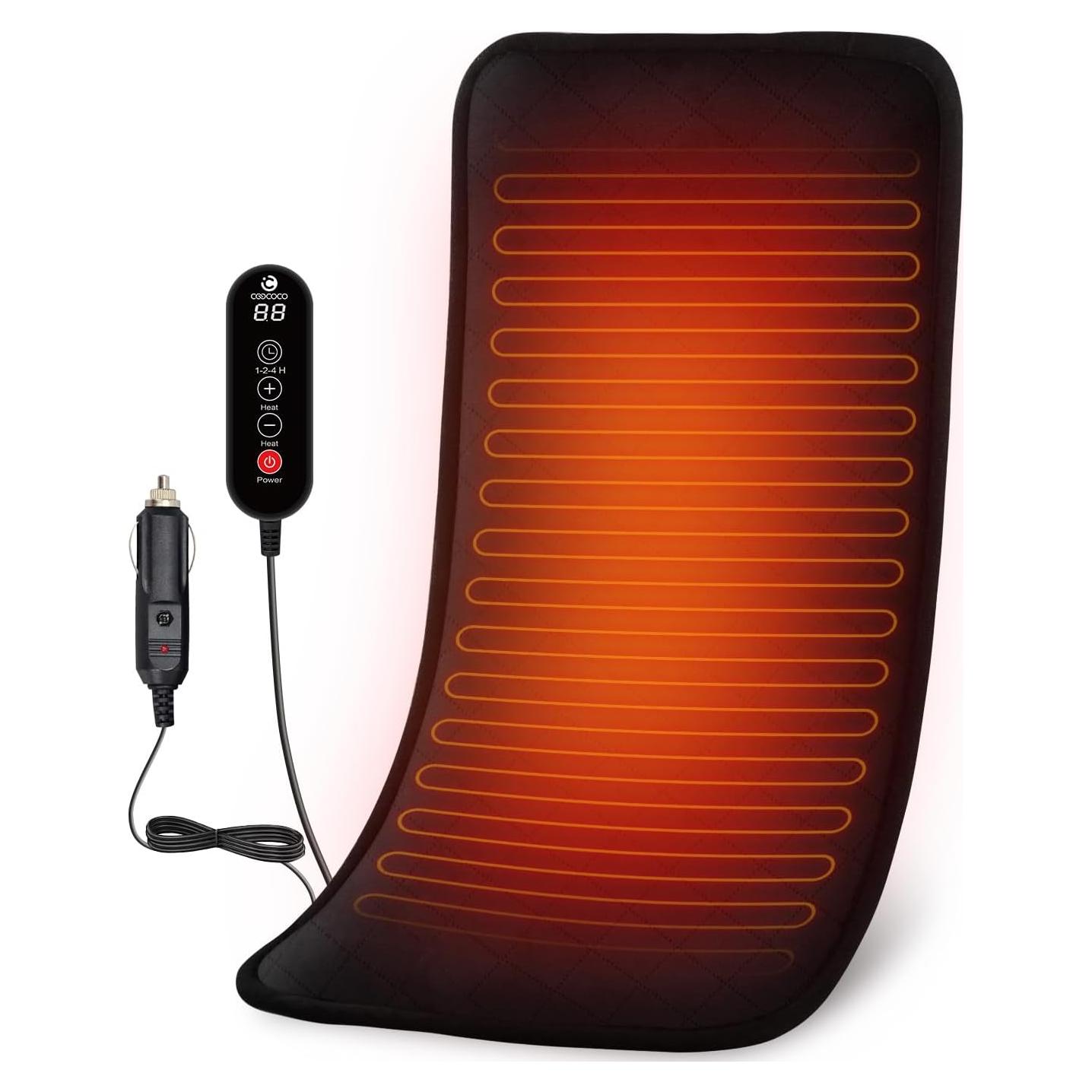 Manta Calentada para Auto CooCoCo 30.48x60.96cm 5 Niveles