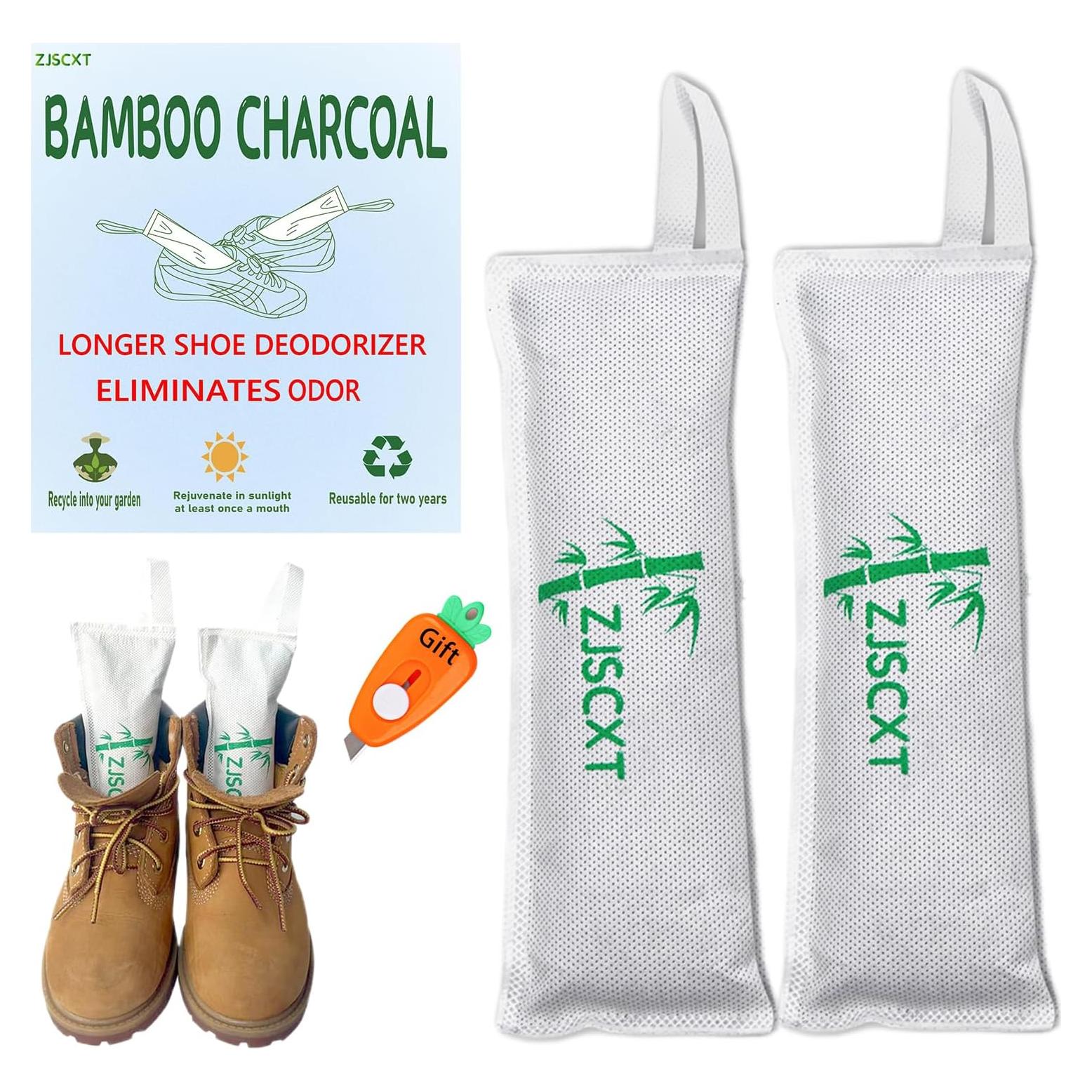 Eliminador de Olores para Zapatos ZJSCXT - Carbón de Bambú 2 Pzs