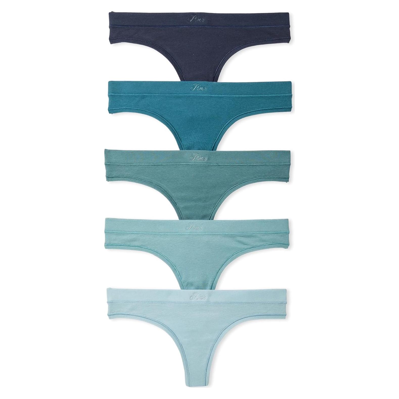 Tangas de Algodón PINK Victoria's Secret Paquete 5 Pzas