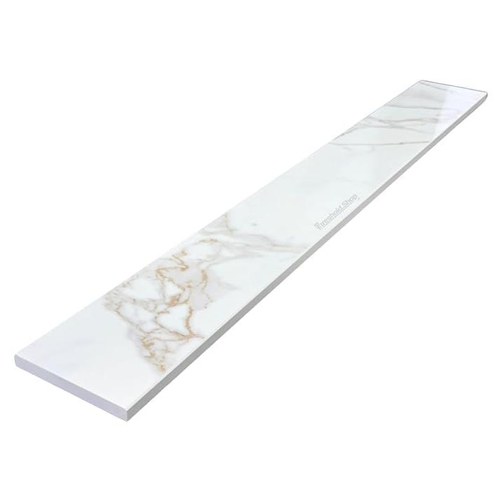 Umbral de Mármol Ingenierizado Calacatta Gold 10.16x91.44 cm