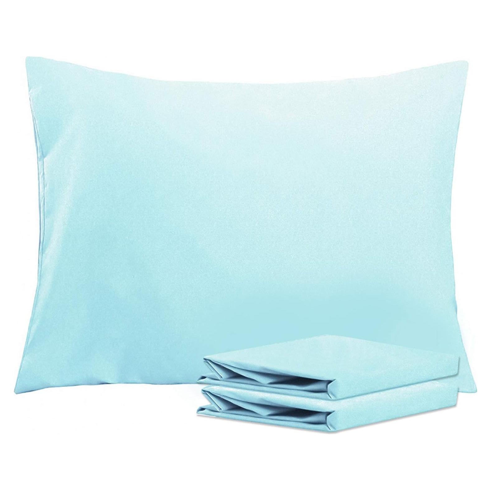 Juego de Fundas de Almohada NTBAY Microfibra Estándar Aqua 2 Piezas