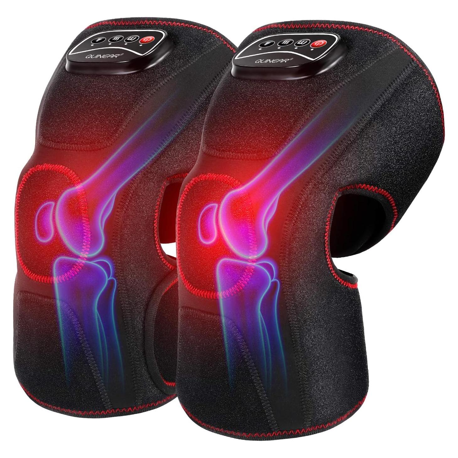 Masajeador de Rodilla QUINEAR con Calor y Compresión - Alivio Dolor