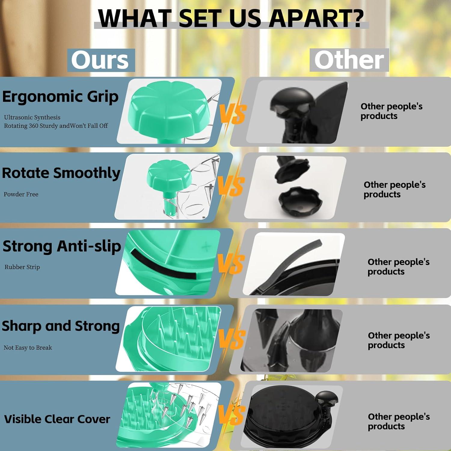 Desmenuzador de Pollo LIDIFC Verde, Ergonómico y Antideslizante