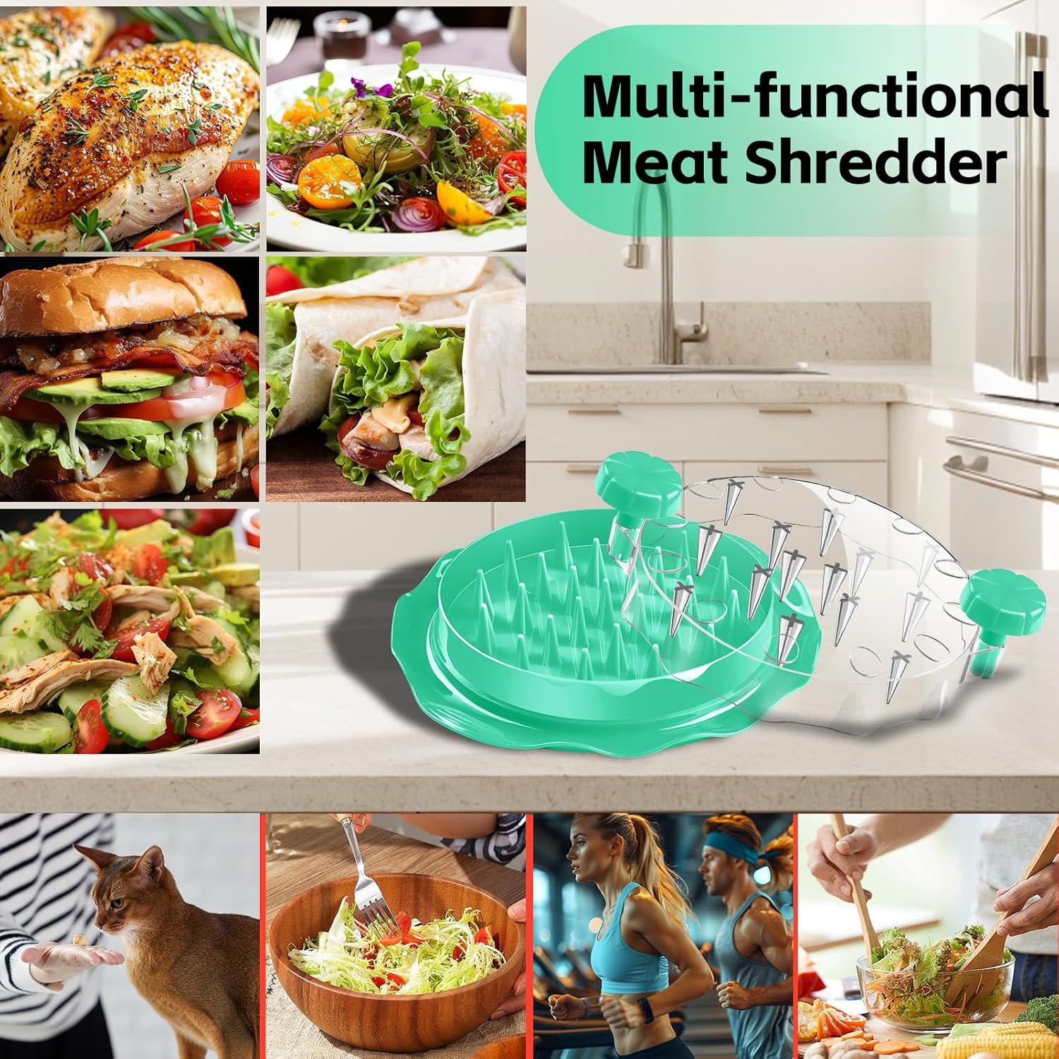 Desmenuzador de Pollo LIDIFC Verde, Ergonómico y Antideslizante