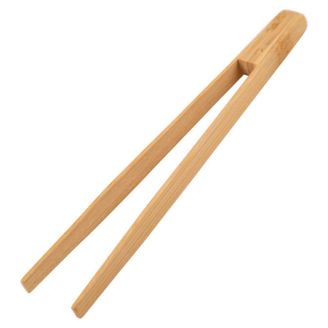 Pinzas de Madera YUC para Tostadas - 24.1 cm, Sin Químicos