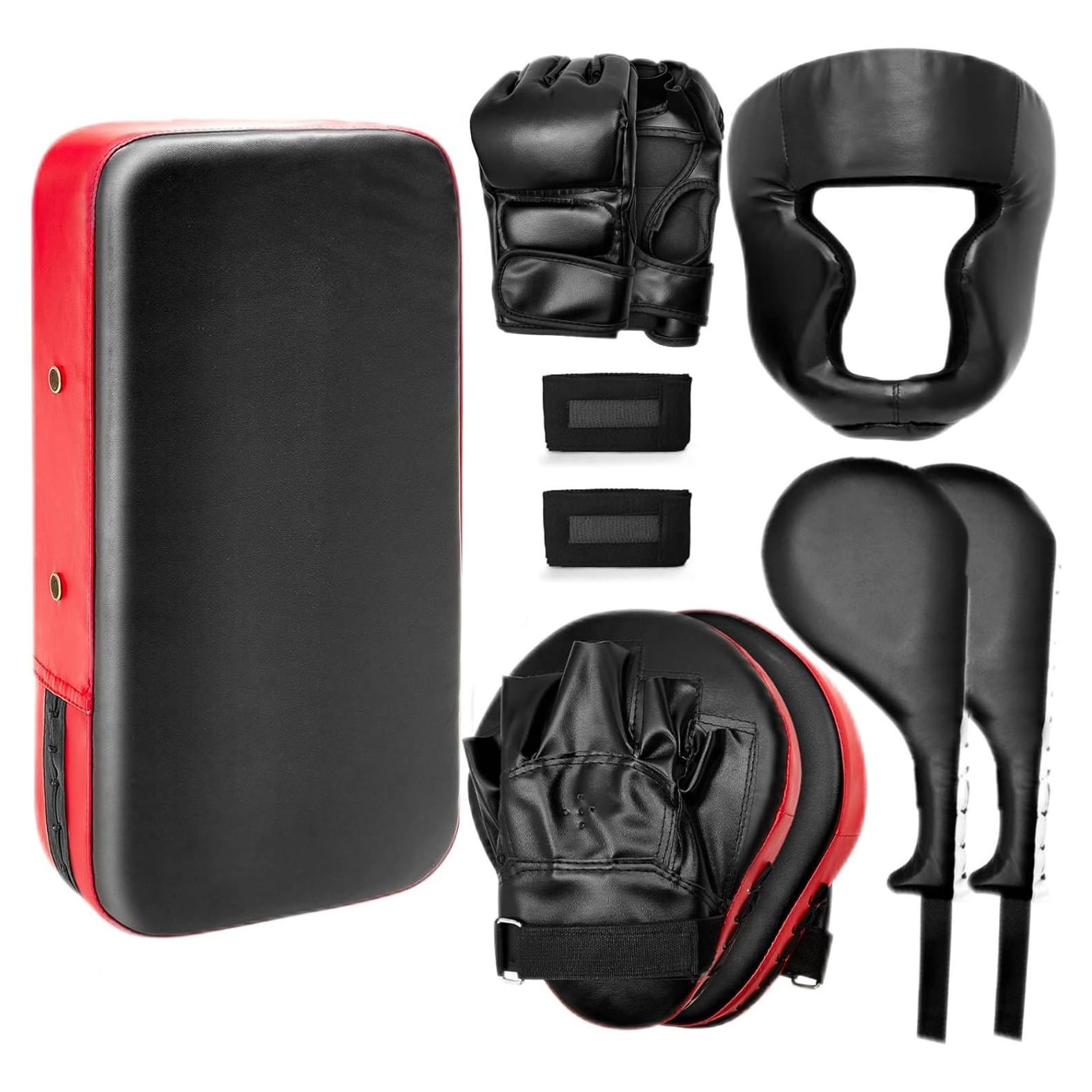 Set 10 en 1 Gemscream Mitones Boxeo y Almohadillas Patadas