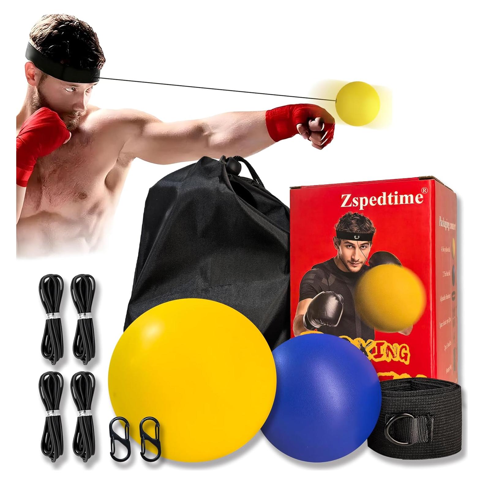 Juego de Pelotas de Reflexión Zspedtime - Boxeo 2 Tamaños