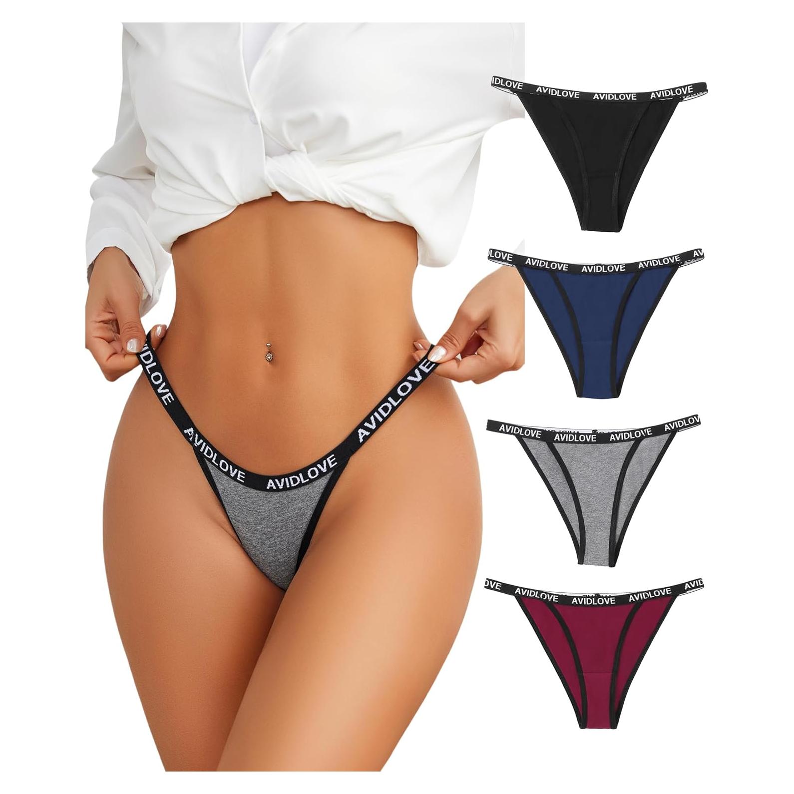 Braguitas Bikini Avidlove Algodón Cuerda Dama Talla Mediana