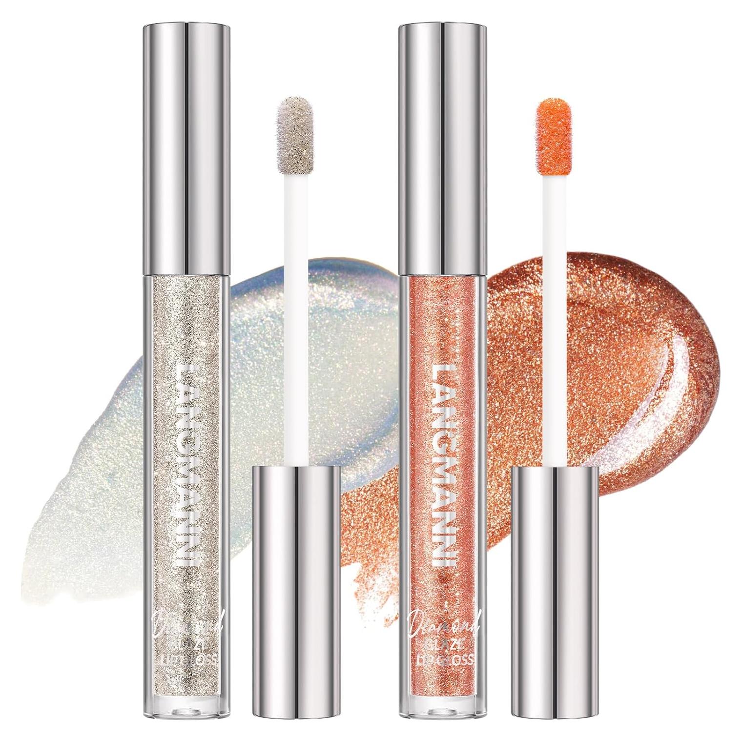 Set de Brillo de Labios LANGMANNI 2 Colores Hidratante 2.07 ml