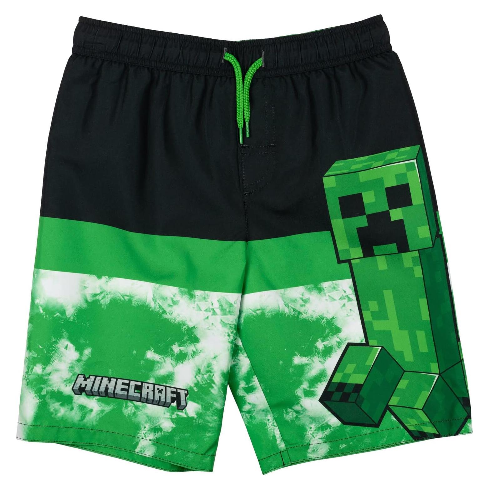 Pantalones de baño Minecraft UPF 50+ para niños 5-6 años