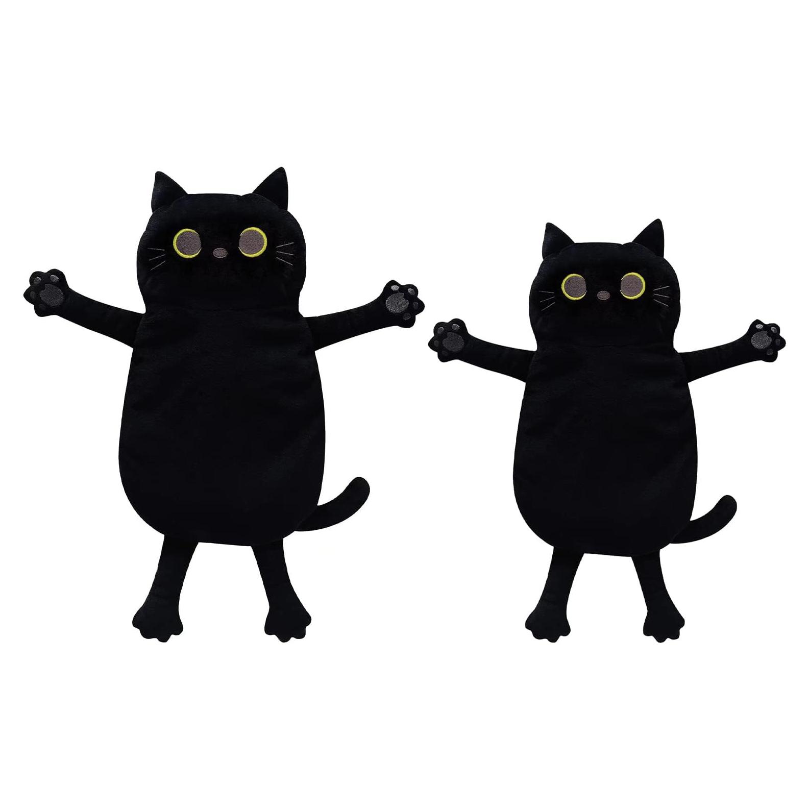 2 Almohadillas Térmicas Microondas Cuckool Gato Negro 53x30cm