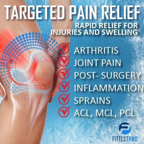 Rodillera Fittest Pro con Paquete de Hielo Reutilizable