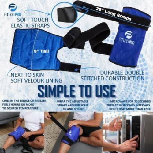Rodillera Fittest Pro con Paquete de Hielo Reutilizable