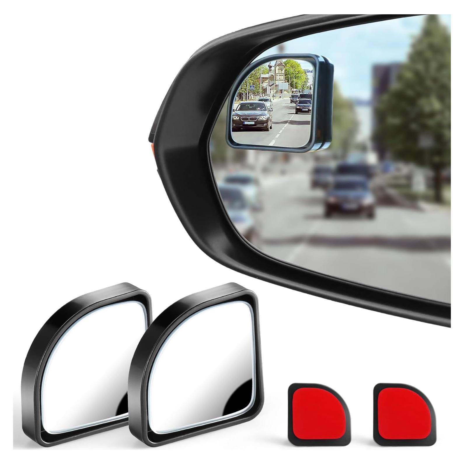 Espejos de Punto Ciego LivTee 2 Piezas Convexos Ajustables