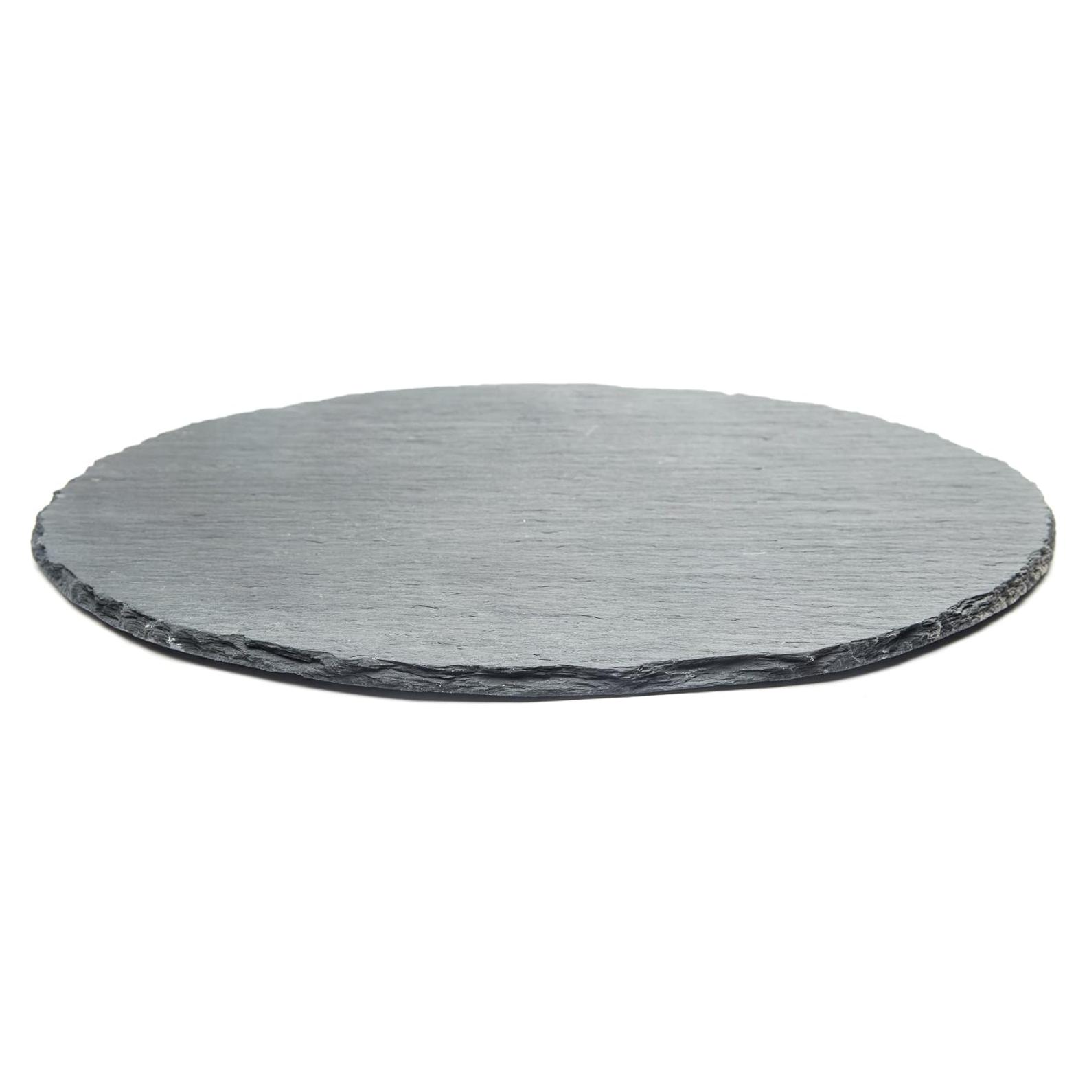 Tabla de Queso de Pizarra Redonda Fox Run 30.48 cm Gris