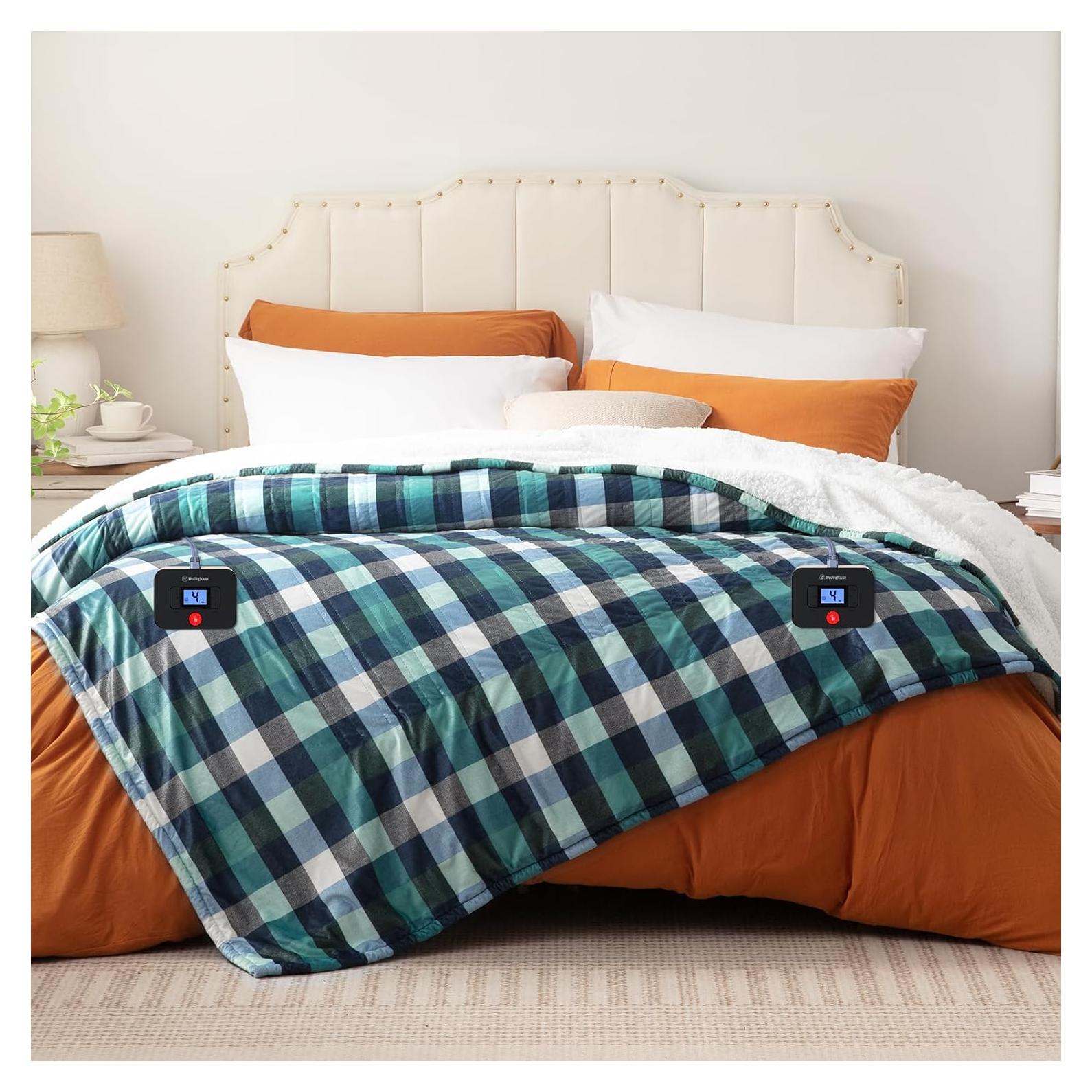 Manta Eléctrica Westinghouse Queen 213x229 cm 10 Niveles Verde