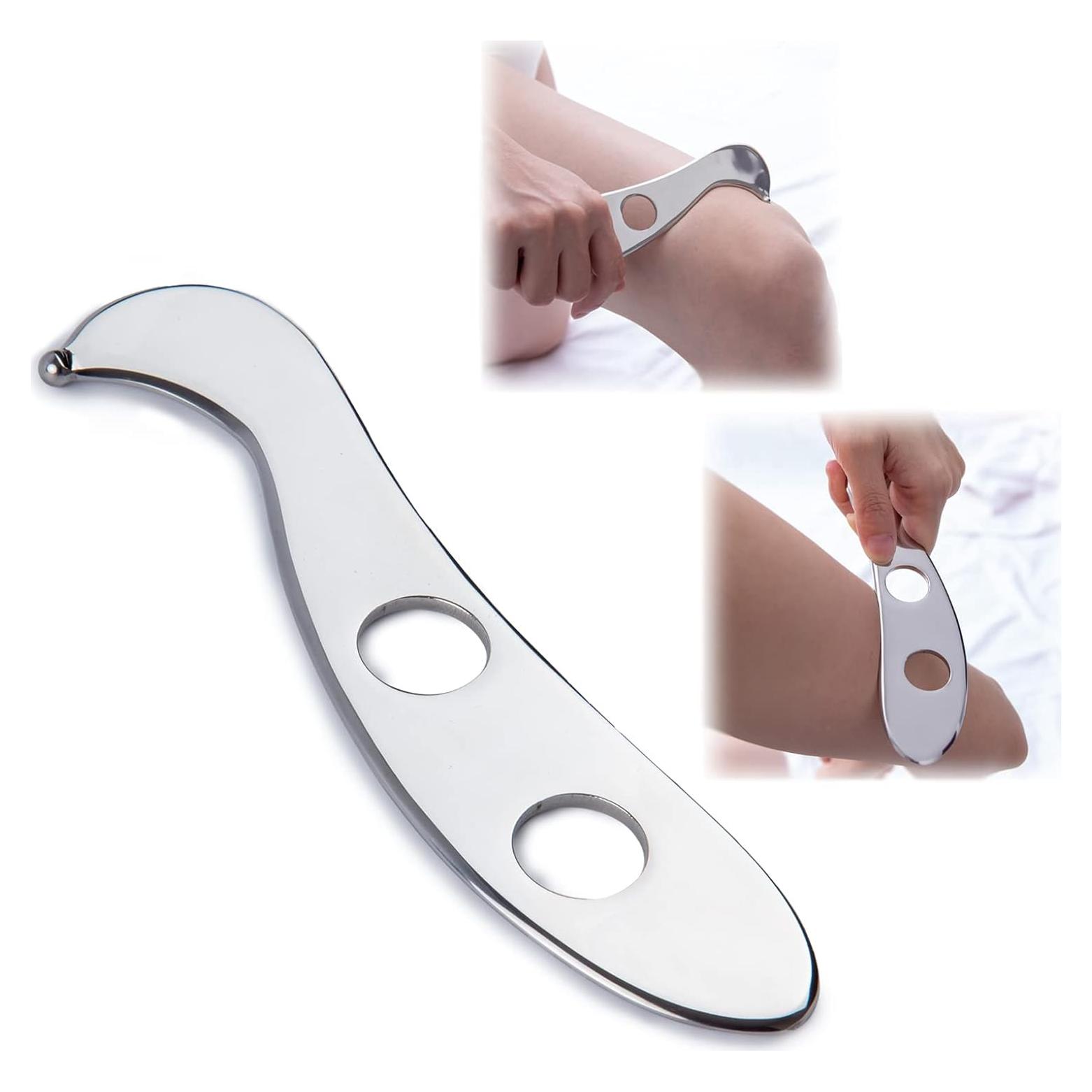 Herramienta Gua Sha Wuyaoyao Acero Inoxidable 9.91 cm