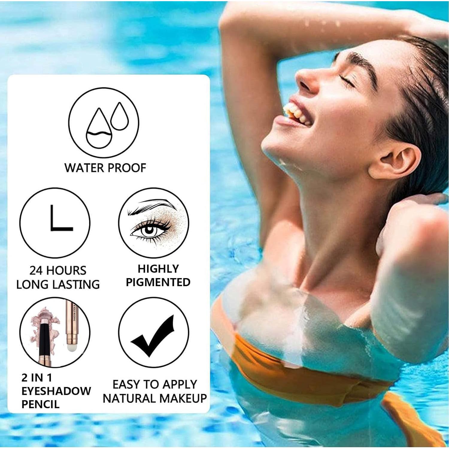 Lápiz de Sombra de Ojos Hipoalergénico MAY FOLTREN Rojo Rosa #06