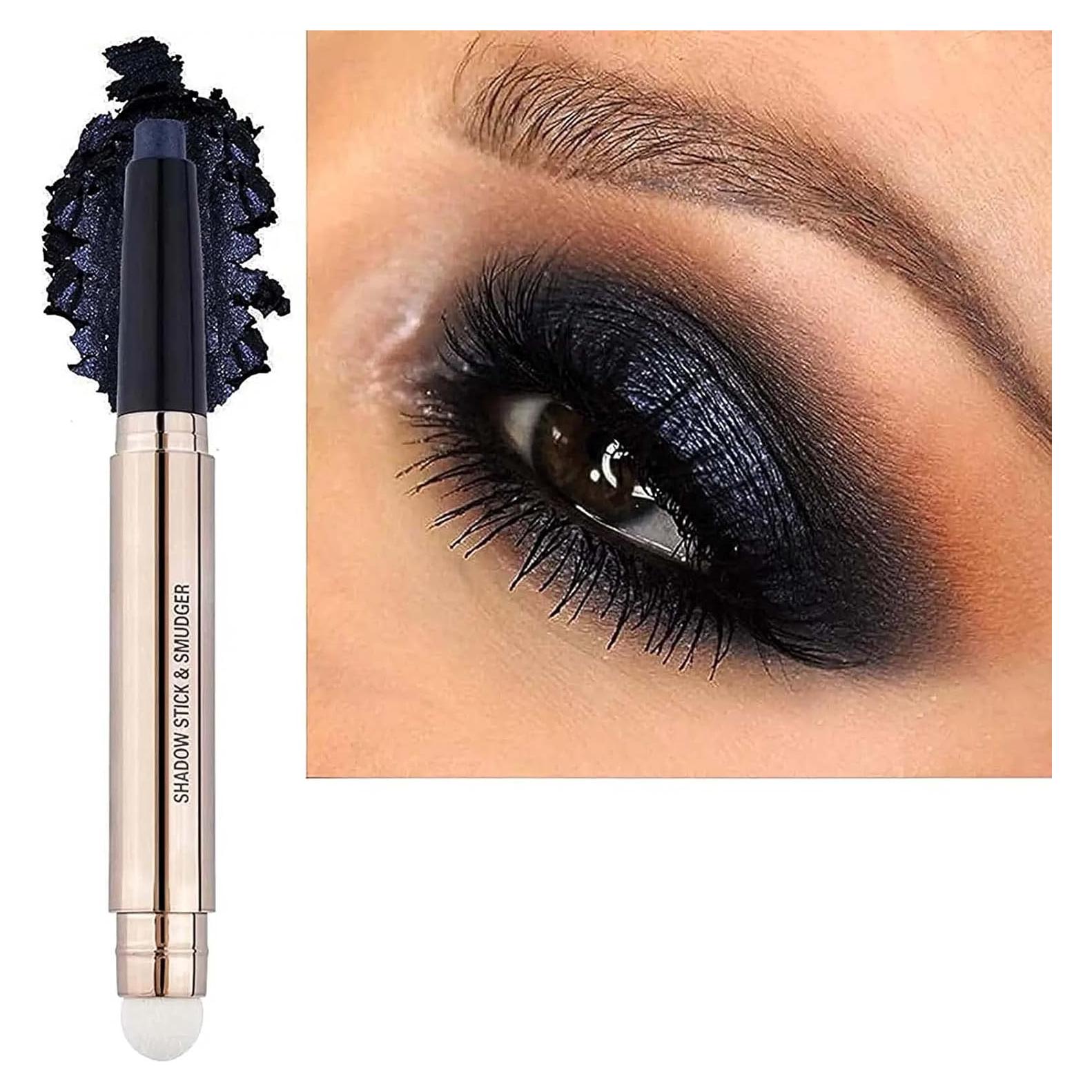 Lápiz de Sombra de Ojos MAY FOLTREN Brillo Negro #12 9g