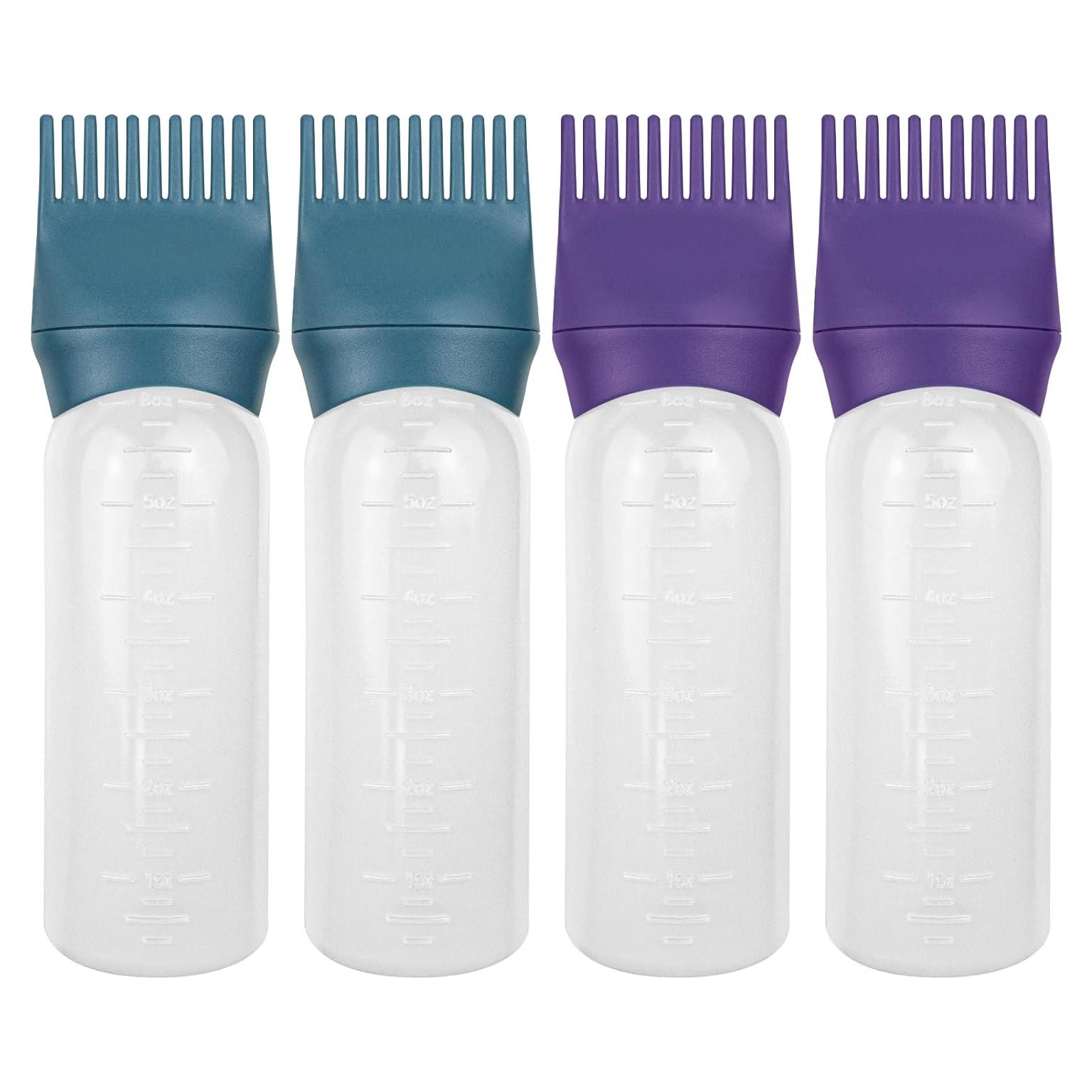 Botella Aplicadora de Peine ELANE 4 Pcs 6.7 cm para Cabello