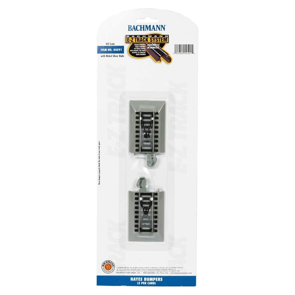 Topes E-Z Track Bachmann 2 Piezas Riel Plata Escala HO