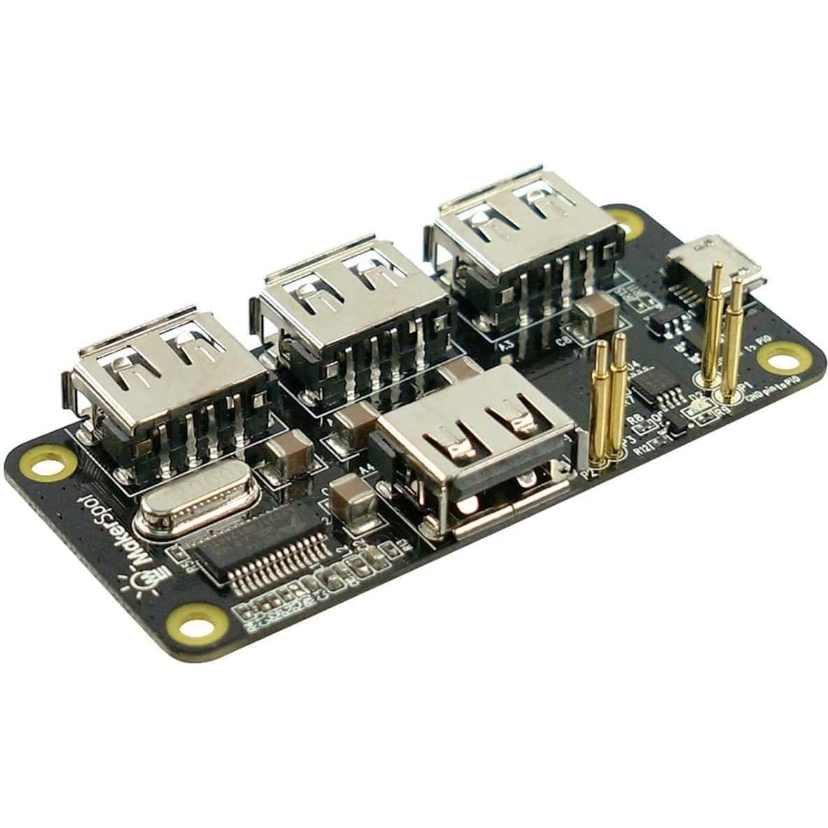 Kit de Inicio MakerSpot Raspberry Pi Zero 2 W con Hub USB 4 Puertos